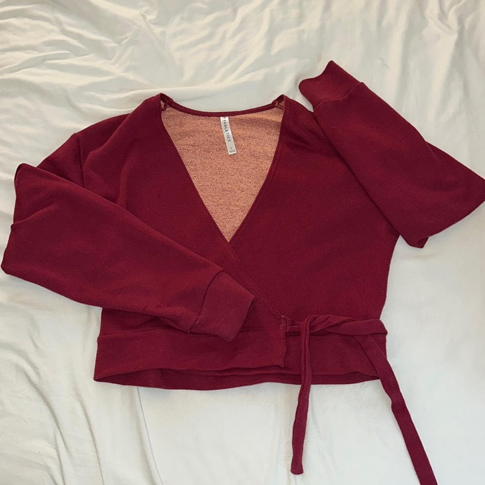 Fabletics Berry Wrap Top